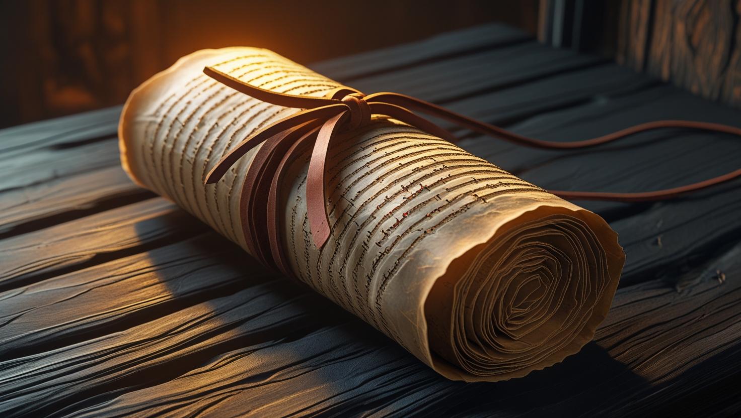 décoration parchemin